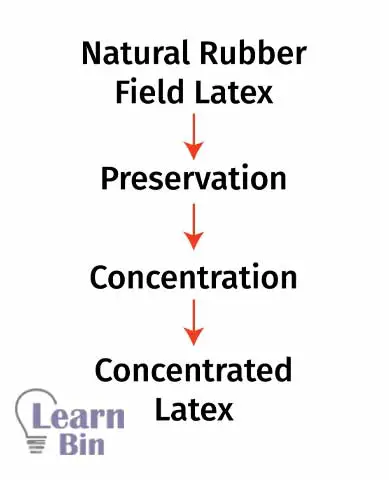 Natural rubber latex processing steps