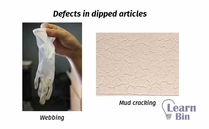 Defects in dipped articles