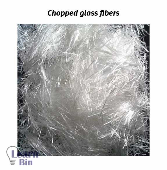 Chopped glass fibers