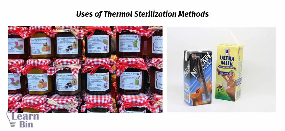 Uses of thermal sterilization methods