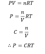 ideal gas equation