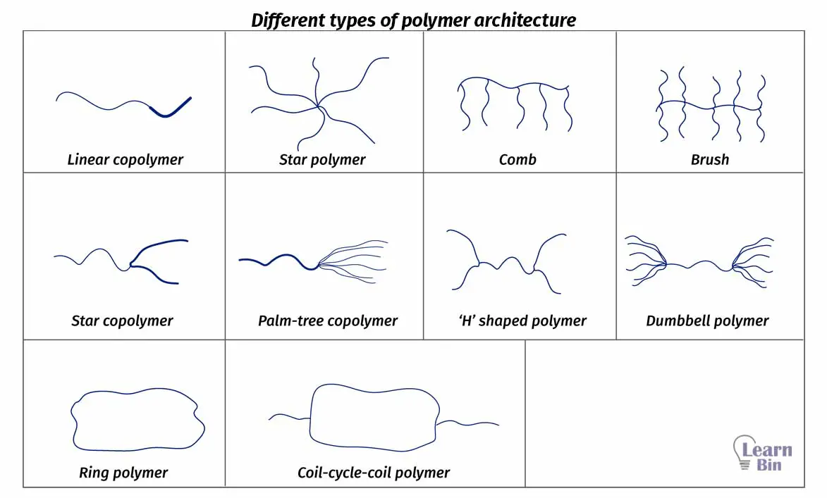 Different types of polymer architecture