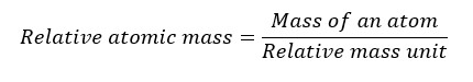 Mass calculation of atoms eq 02