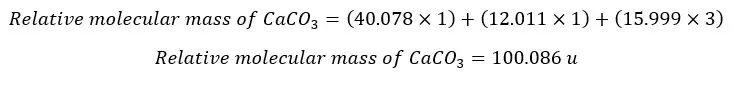 Mass calculation of atoms eq 05