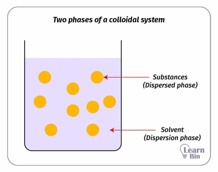 Two phases of a colloidal system