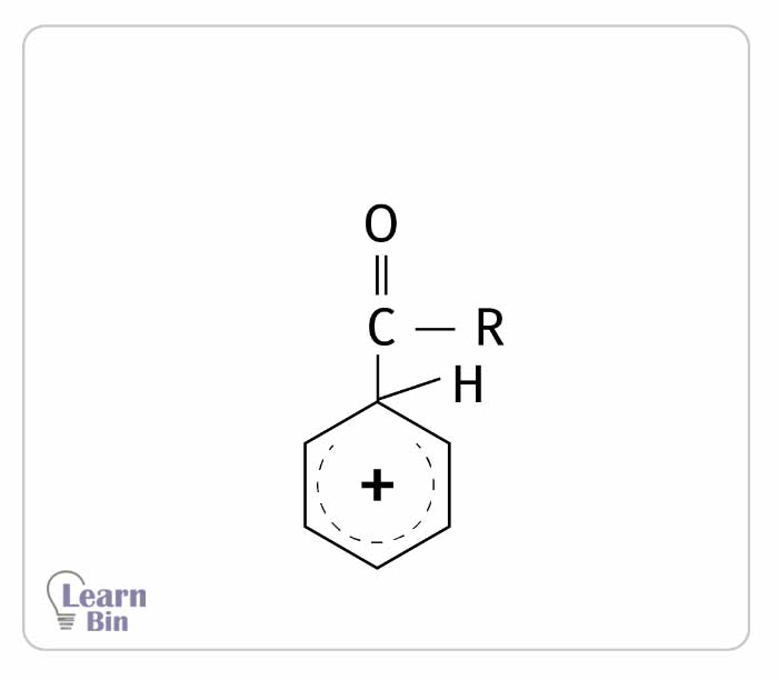 Resonance hybrid of benzoyl acylium ion