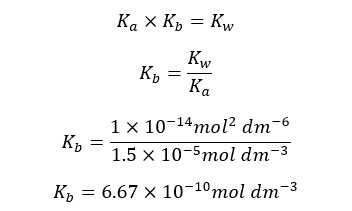 Weak Acid Strong Base Titrations eq 14